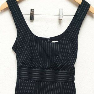Women's StudioY Black Pinstripe Tank Dress Size 5